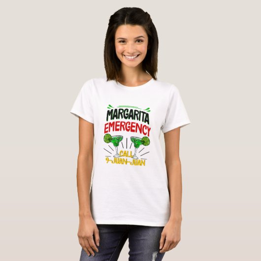 T-shirt Appel d'urgence Margarita 9 Juan Juan Juan (Devant entier)