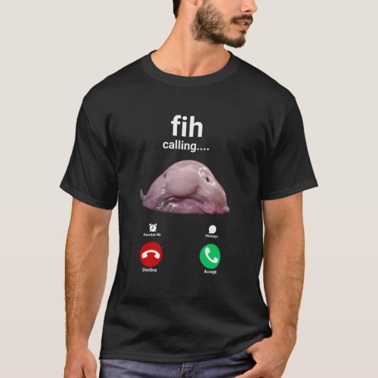 T-shirt Appel Fih Me Rappel Message Refuser Accepter Télép (Devant)