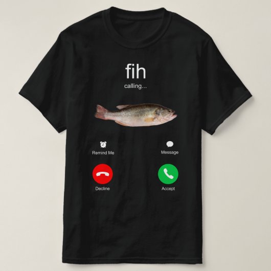 T-shirt Appel Fih Me Rappeler Message Refuser Accepter Tél (Design devant)