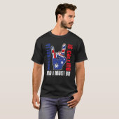T-shirt Appel I must Go Australian Drapeau Rock Sign Austr (Devant entier)