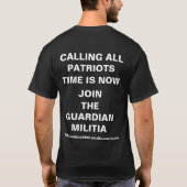 T-shirt appelant tous les patriotes (Dos)
