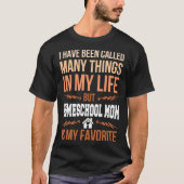 T-shirt Appelé beaucoup le favori de maman de Homeschool (Devant)