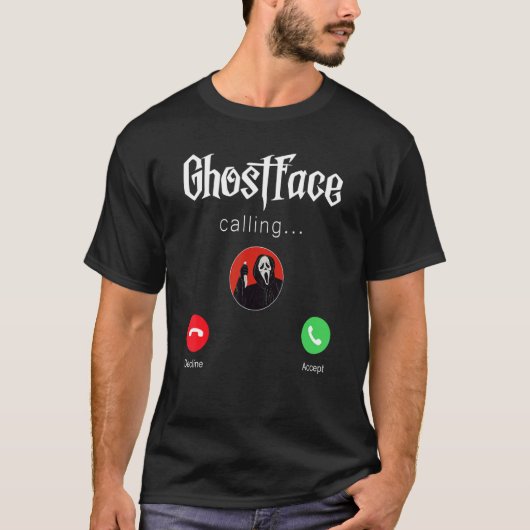 T-shirt Appelez Halloween hurler Vous Accrochez (Devant)