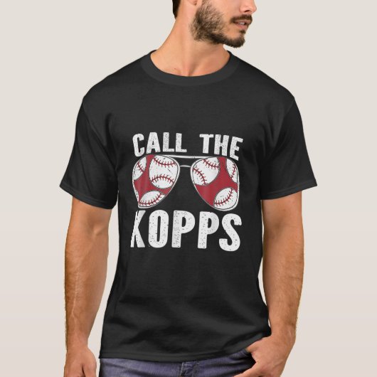T-shirt Appelez L'Équipe De Baseball Kopps Funny Mens Dy P (Devant)