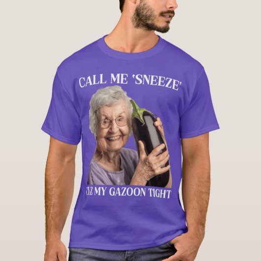 T-shirt Appelez-moi Atchoum parce que mon Gazoonight vinta (Devant)