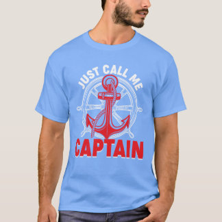 T-shirt Appelez-Moi Capitaine Ancre nautique Boa