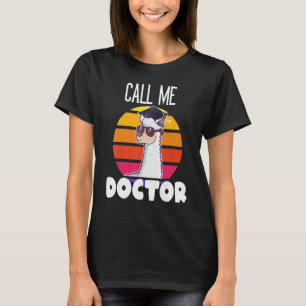 T-shirt Appelez-Moi Docteur Lama Alpaca