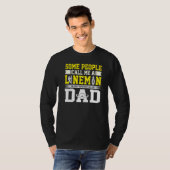 T-shirt Appelez-moi papa Lineman Daddy (Devant entier)