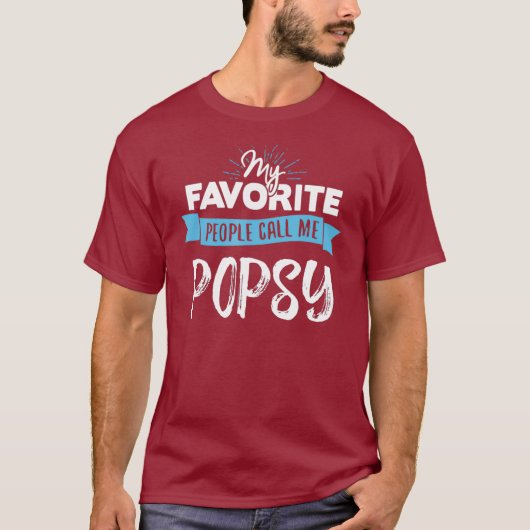 T-shirt Appelez-moi Popsy pour les hommes papa Fête des pè (Devant)