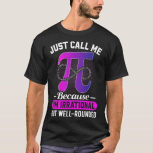 T-shirt Appelez-moi simplement Pi Amateur de Mathématiques