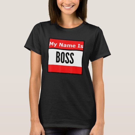 T-shirt Appelle-moi Boss (Devant)