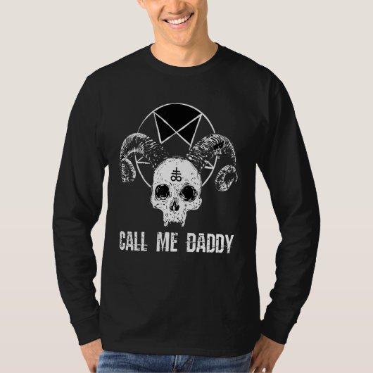 T-shirt Appelle-moi Daddy Satan Citation (Devant)
