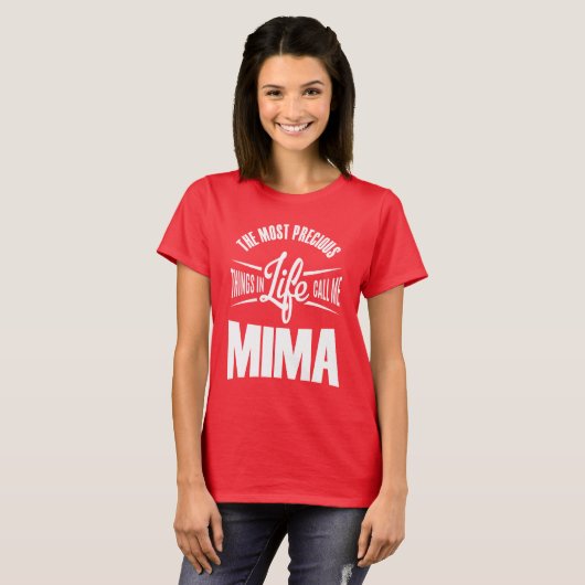 T-shirt Appelle-moi Mima (Devant entier)