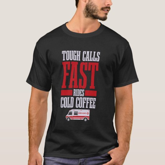 T-shirt Appels Difficiles, Trajets Rapides, Café Froid - P (Devant)