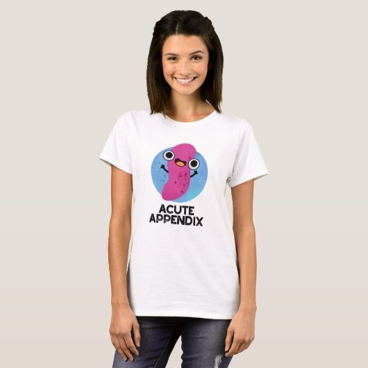 T-shirt Appendice Aigu Funky Body Parts Pun (Devant entier)