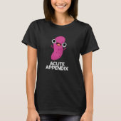 T-shirt Appendice Aigu Funky Body Parts Pun Dark BG (Devant)