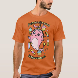 T-shirt Appendice Chirurgie Funny Fish Unicorn Arc en ciel