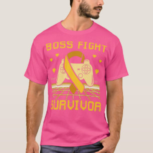 T-shirt Appendix Cancer Awareness Boss Fight Survivor Game