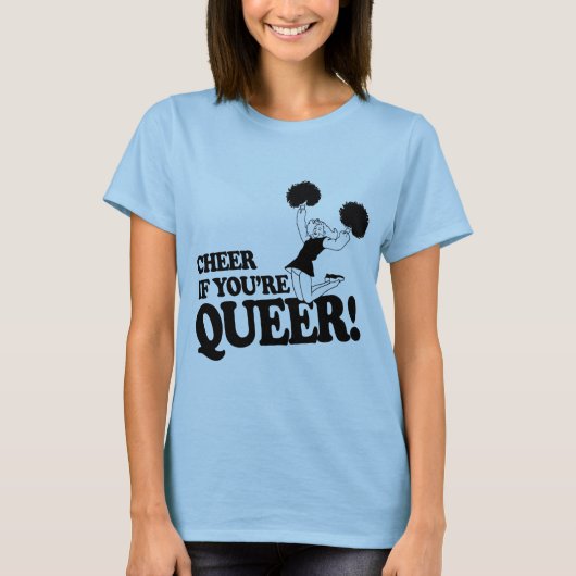 T-SHIRT APPLAUDIS SI TU ES QUEER (Devant)