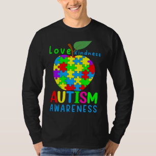 T-shirt Apple Autisme Puzzle Pièces Sensibilisation