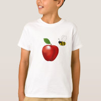 Apple et abeille de miel