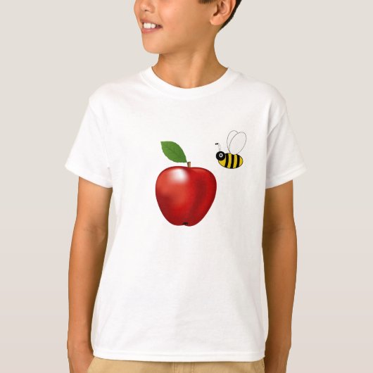 T-shirt Apple et abeille de miel (Devant)