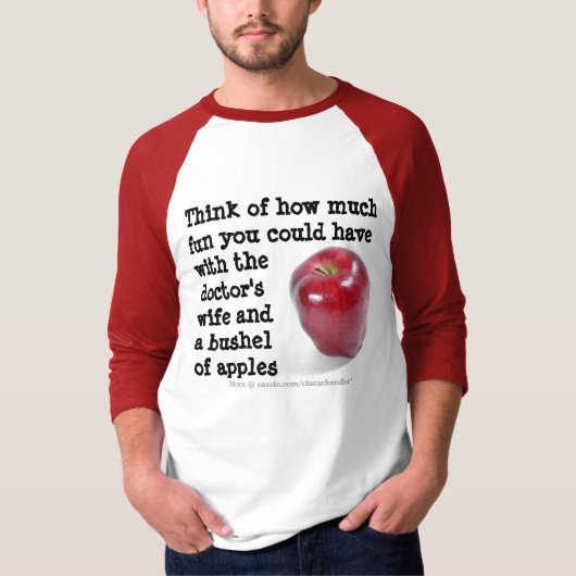 T-shirt Apple par jour (Devant)
