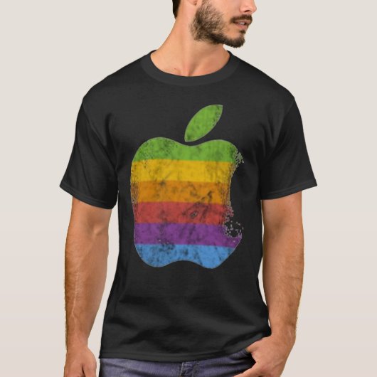 T-shirt Apple Retro Logo Classic (Devant)