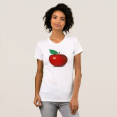 T-shirt Apple rouge croquant (Devant entier)
