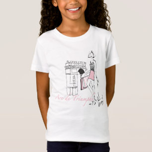 T-Shirt Apple sauvage   Arc de Triomphe - croquis Girly