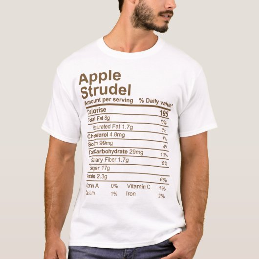 T-shirt Apple Strudel (Devant)