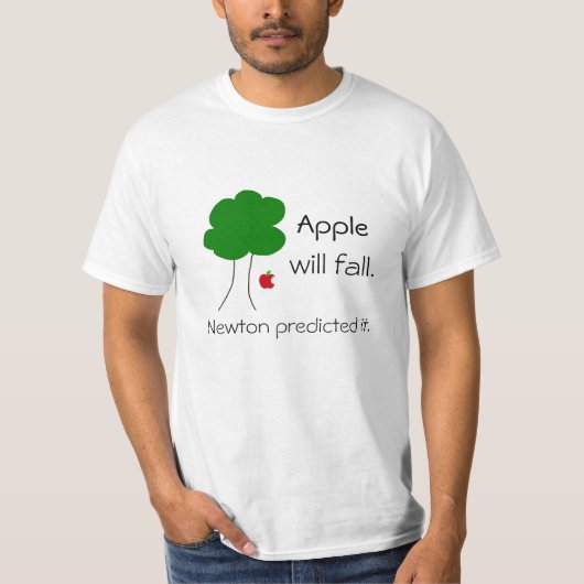 T-shirt Apple will fall... (Devant)