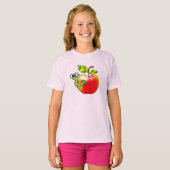 T-shirt Apple & Worm, retour à l'école (Devant entier)