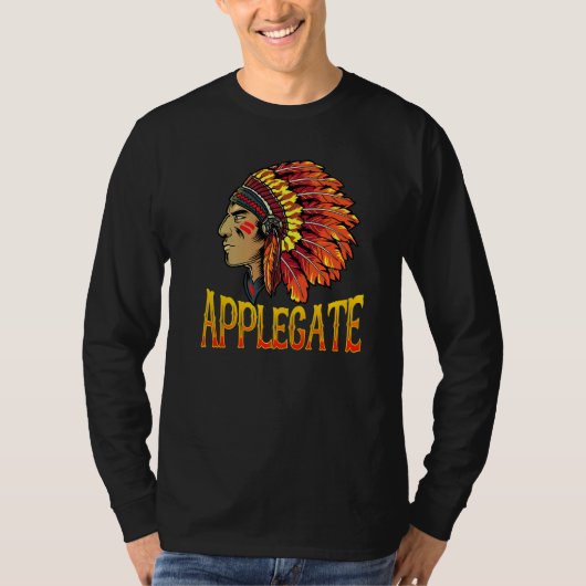 T-shirt Applegate Tribe Native American Applegate Heritage (Devant)
