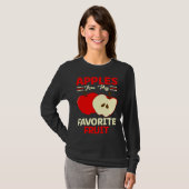 T-shirt Apples Are My Favorite Fruit Cute Fruit Eater Bask (Devant entier)
