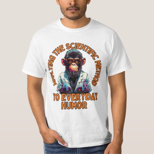 T-shirt Application de la méthode scientifique à l'humour (Devant)