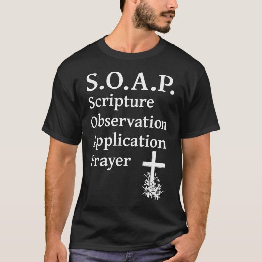 T-shirt Application d'observation des Écritures savon chré (Devant)