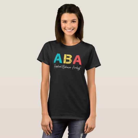 T-shirt Applied behavior analyst (Devant entier)