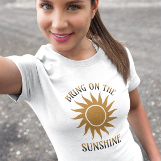 T-shirt Apportez le soleil doré