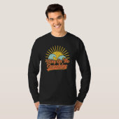 T-shirt Apportez Le Soleil Rétro Sun Summer Beach Waves (Devant entier)