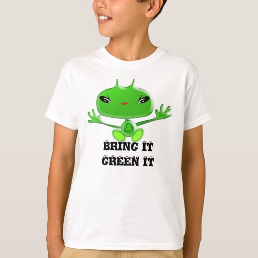T-shirt Apportez-le Vert IT (Devant)