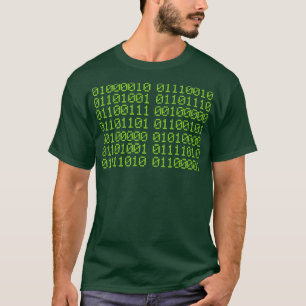 T-shirt APPORTEZ-MOI PIZZA dans le code binaire pour le jo