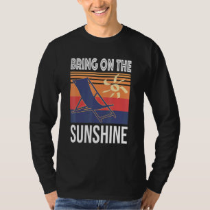 T-shirt Apportez Sur Le Soleil Décontracté Soleil Vintage