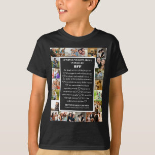 T-shirt Appréciation de l'amitié Collage photo BFF 22