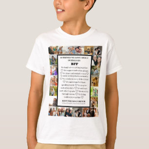 T-shirt Appréciation de l'amitié Collage photo BFF 22