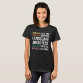 T-shirt Appréciation de l'architecte paysager (Devant entier)