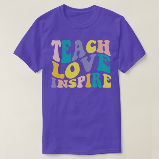 T-shirt Appréciation de l'enseignant Apprendre Amour Inspi (Design devant)
