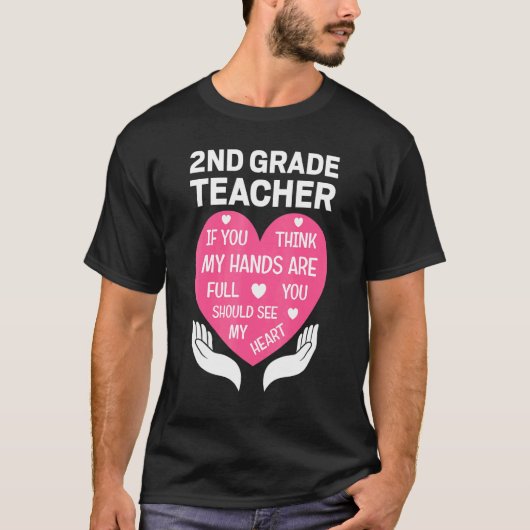 T-shirt Appréciation de l'enseignant de 2e année Dire conc (Devant)