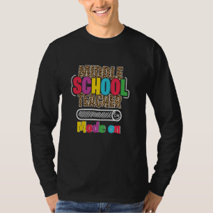 T-shirt Appréciation De L'Enseignant Du Milieu Au Milieu