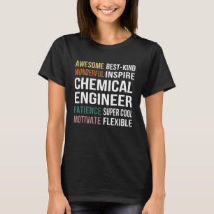 T-shirt Appréciation de l'ingénieur chimique